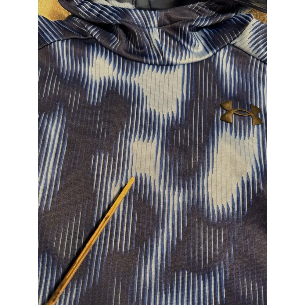 Under Armour Boys Youth Medium Long Sleeve Shirts Lot Of 2 Blue & Black